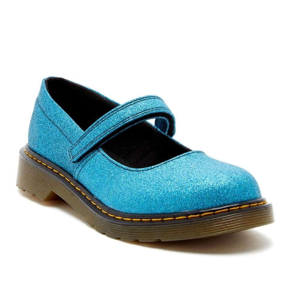 Dr. Martens Maccy Blue Glitter Mary Jane S…